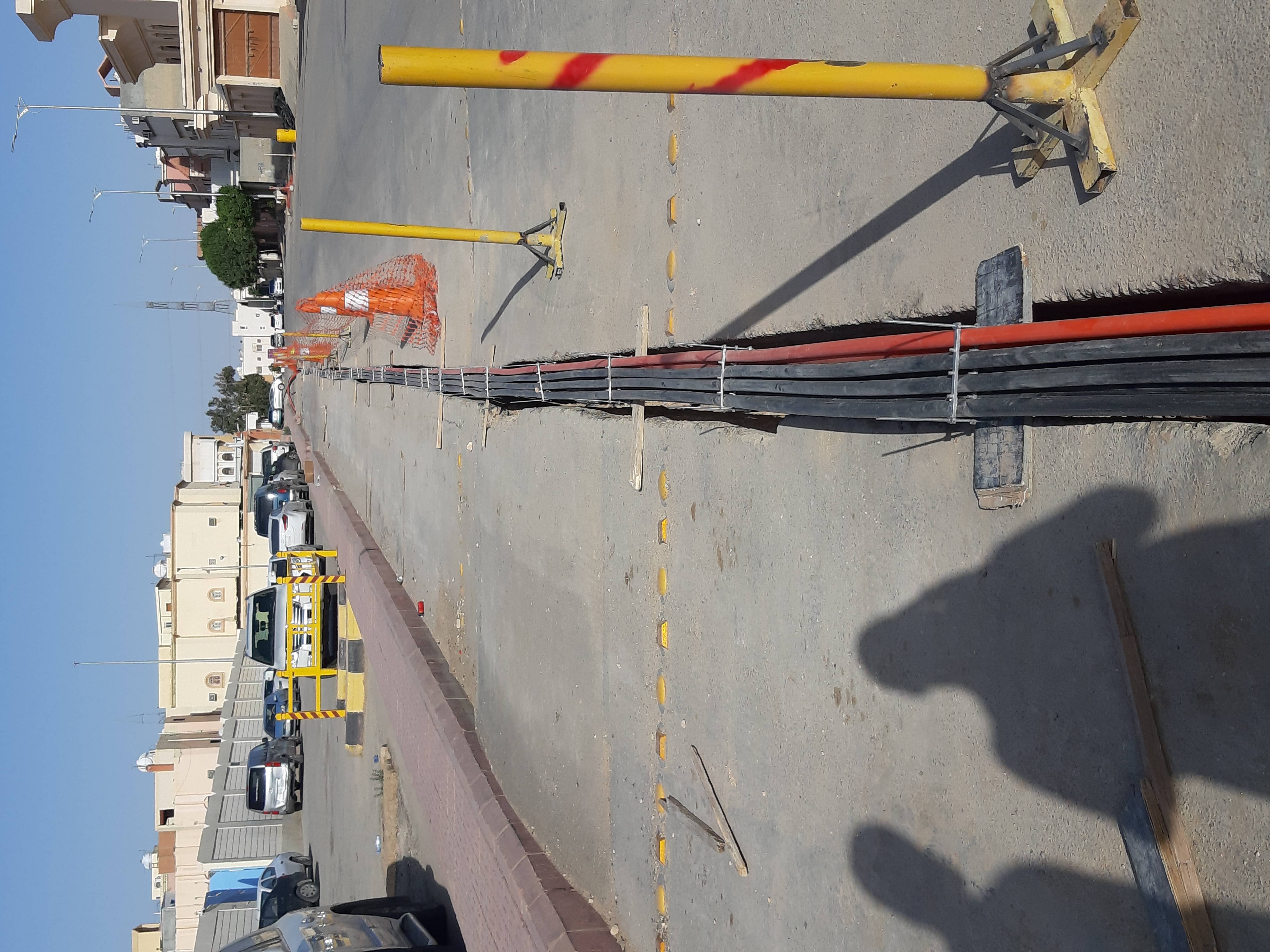 Site progress view — Oasis Fajr Contracting project in Saudi Arabia